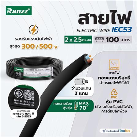 สายไฟ IEC53 RANZZ 2x2.5 ตร.มม. 100 ม. สีดำ_3