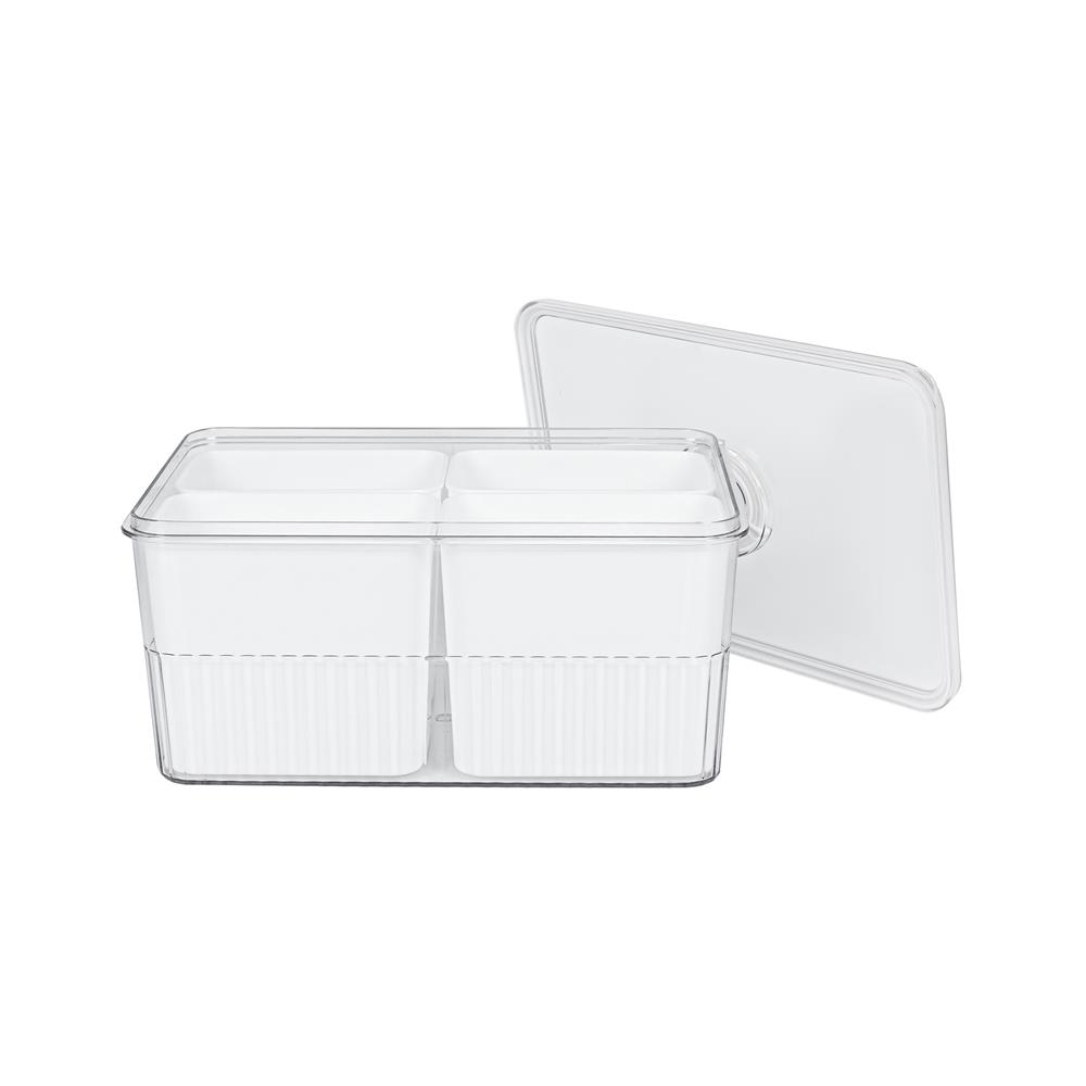 กล่องจัดเก็บในตู้เย็น 4 ช่อง ฝาซีลบันทึกวันได้ KECH SYPA