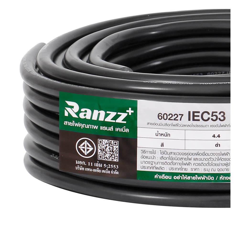 สายไฟ IEC53 RANZZ 2x2.5 ตร.มม. 30 ม. สีดำ