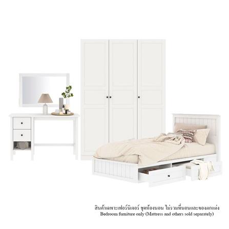 ชุดห้องนอน 3.5 ฟุต KONCEPT MONETA 59062008 สีขาว_0