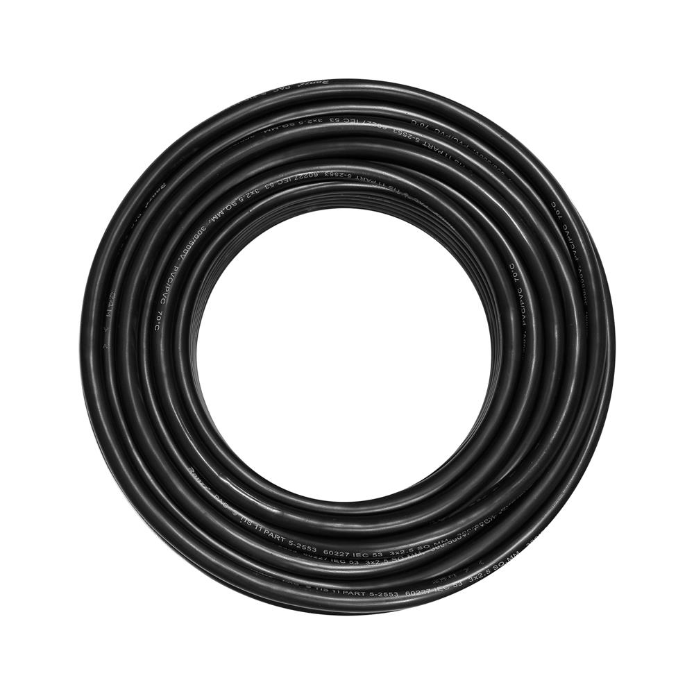 สายไฟ IEC53 RANZZ 3x2.5 ตร.มม. 30 ม. สีดำ