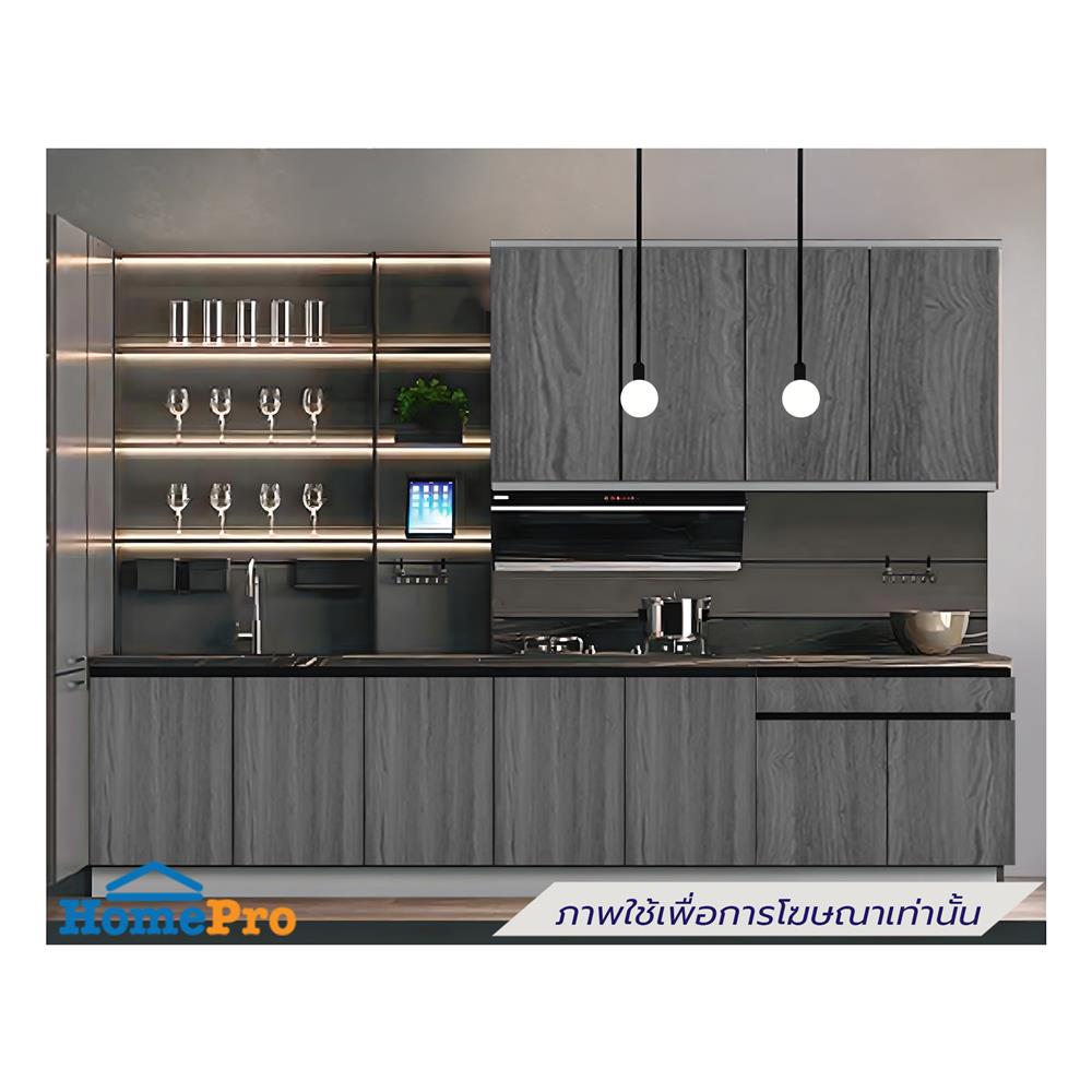 ตู้ตั้งพื้นท็อปเรียบ TSS B SANKI THE KITCHEN PRO 162.5 ซม. สีฟอเรสท์ต้าทีค