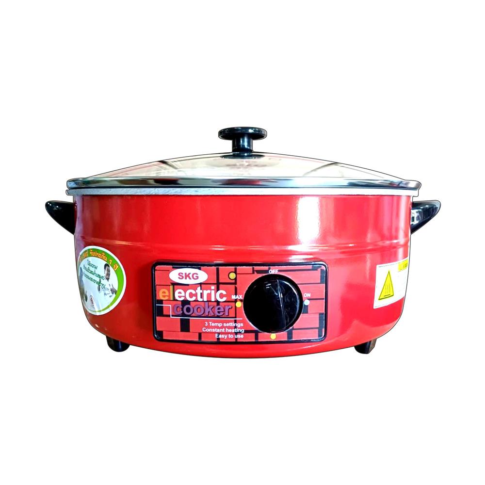 กระทะไฟฟ้า SKG SK-1881 3.5 ลิตร สีแดง