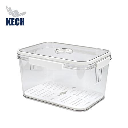 กล่องปิกนิกมีหูหิ้ว KECH SYPA SIZE L 27.8x20.3x15.3 ซม. สีใส_0