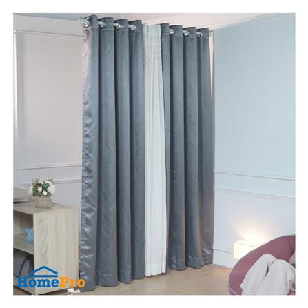 ผ้าม่าน EYELET HOME LIVING STYLE HENDRIX UV 150X220 ซม. สีเทา_3