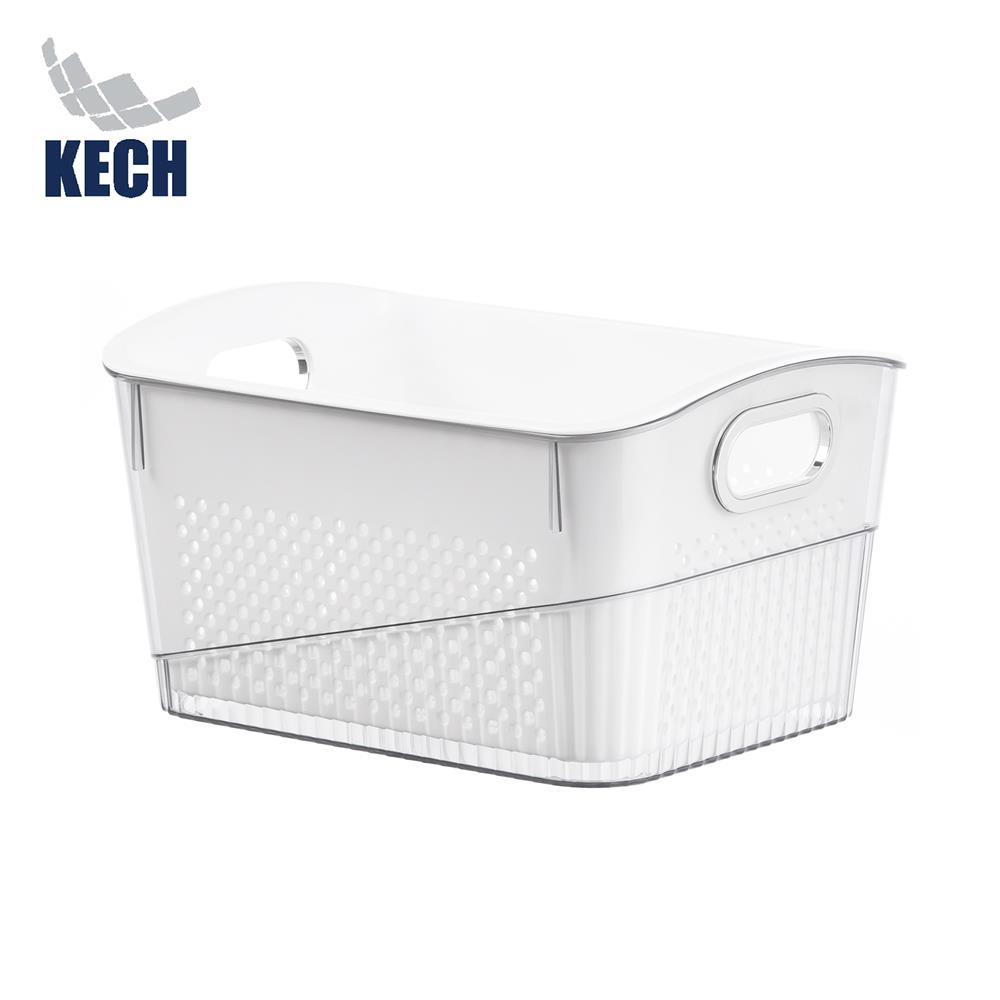 ตะกร้า 2 ชั้นมีร่องจับ KECH SYPA SIZE M 29x22x16 ซม.