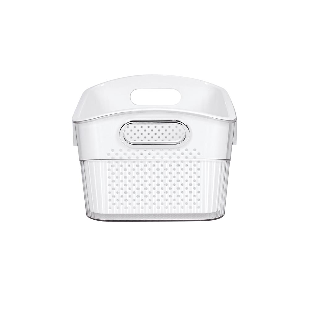 ตะกร้า 2 ชั้นมีร่องจับ KECH SYPA SIZE M 29x22x16 ซม.