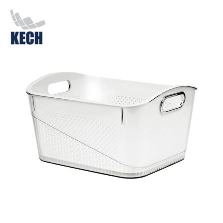 ตะกร้า 2 ชั้นมีร่องจับ KECH SYPA SIZE L 32x24.7x17.5 ซม._0