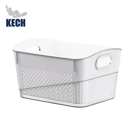 ตะกร้า 2 ชั้นมีร่องจับ KECH SYPA SIZE L 32x24.7x17.5 ซม._0