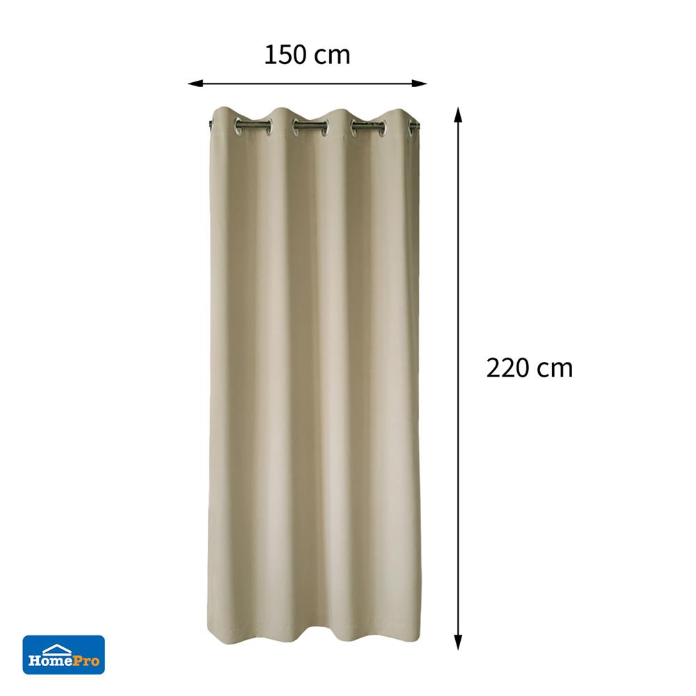 ผ้าม่าน EYELET HOME LIVING STYLE MOLLIE UV 150X220 ซม. สีน้ำตาล