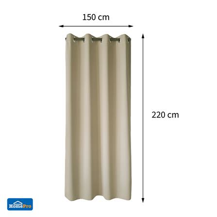 ผ้าม่าน EYELET HOME LIVING STYLE MOLLIE UV 150X220 ซม. สีน้ำตาล_6