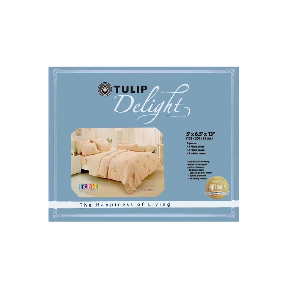 ชุดผ้าปูที่นอน 5 ฟุต (ชุด 5 ชิ้น) TULIP BEAR 60112-DLD041