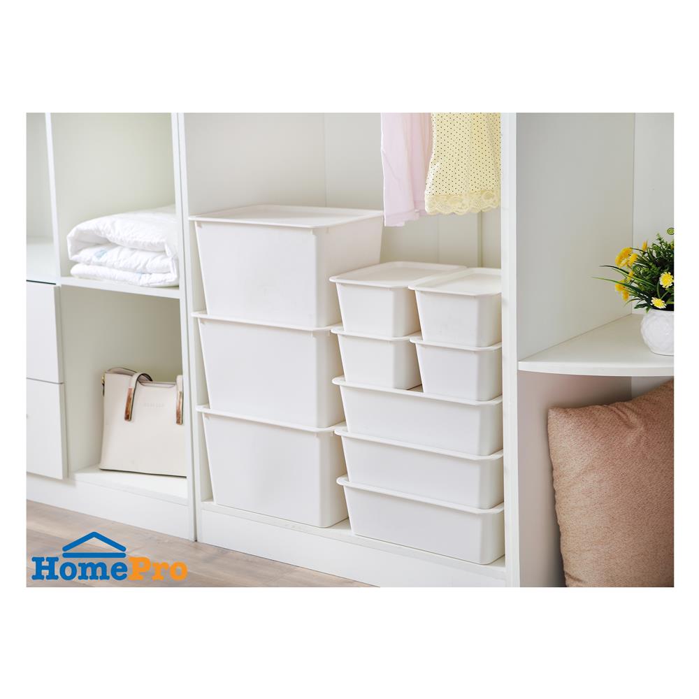 กล่องฝาปิด STACKO LITTLE SIZE S 26x19x11.5 ซม. สีขาว