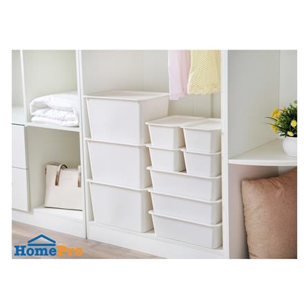 กล่องฝาปิด STACKO LITTLE SIZE S 26x19x11.5 ซม. สีขาว_3