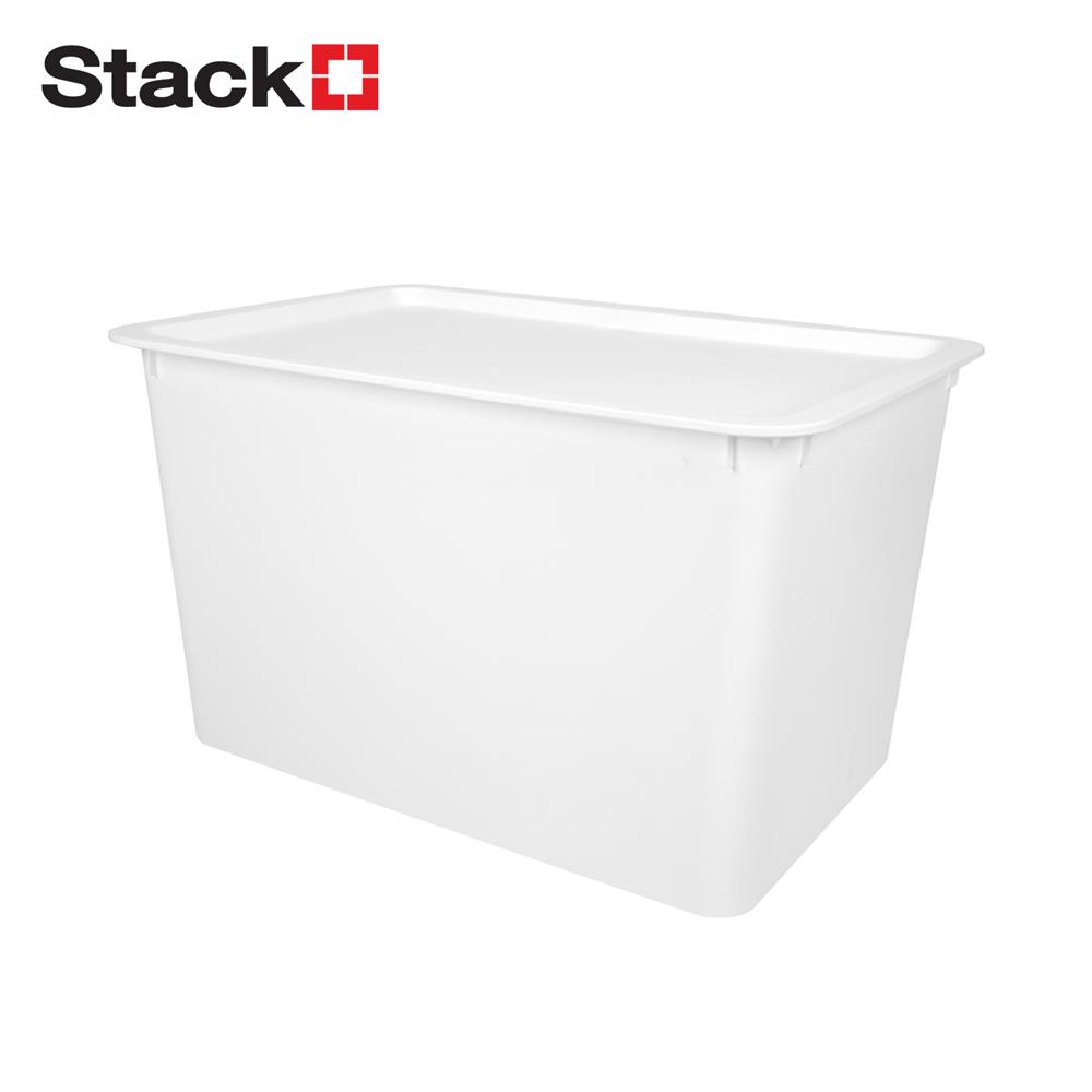 กล่องฝาปิด STACKO LITTLE SIZE XXL 37.5x25.5x22 ซม. สีขาว