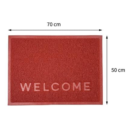 พรมเช็ดเท้าดักฝุ่น HOME LIVING STYLE W.NEO 50X70 ซม. สีแดง_4