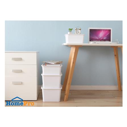 กล่องฝาปิด STACKO LITTLE SIZE L 27x27x18 ซม. สีขาว_6