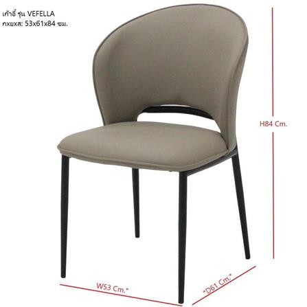 เก้าอี้ทานข้าว SB FURNITURE VEFELLA 19233963 สีเทา_3