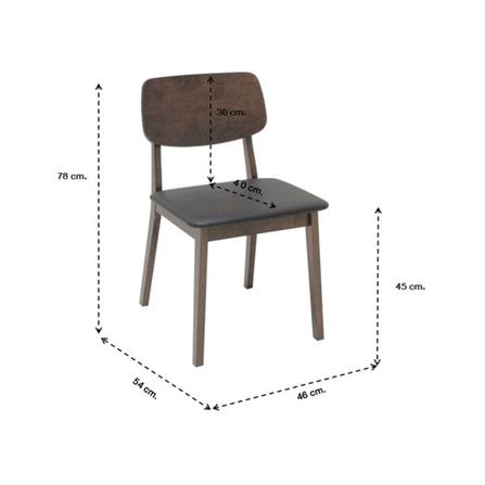 เก้าอี้ทานข้าว SB FURNITURE MAYDA 19215157 สีน้ำตาล_4