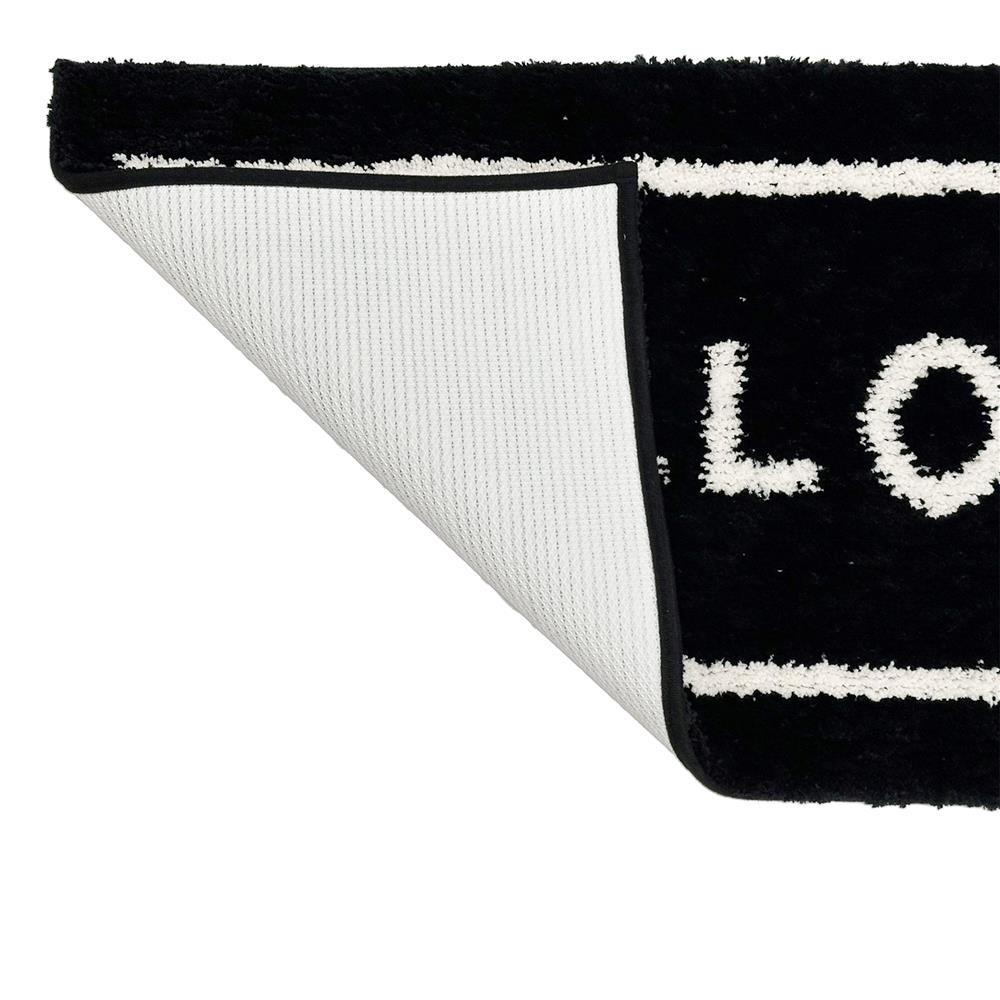 พรม HOME LIVING STYLE HELLO 45X70 ซม. สีดำ