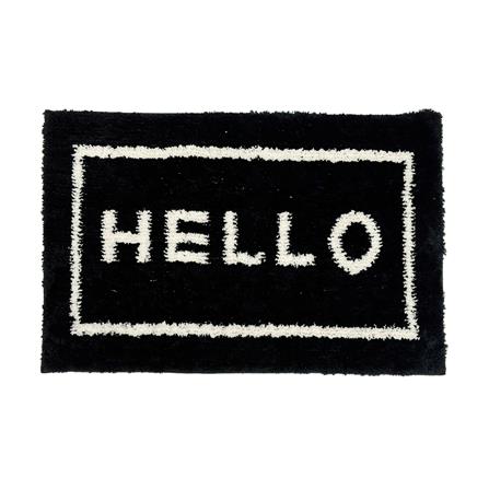 พรม HOME LIVING STYLE HELLO 45X70 ซม. สีดำ