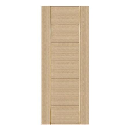 ประตูภายในโพลีสไตรีน ไม่เจาะลูกบิด LINEDEKOR DTD02G 90x200 ซม. สีบีชด้าน_0