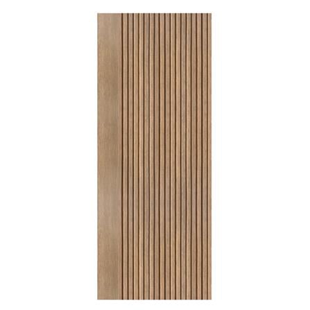 ประตูภายในโพลีสไตรีน ไม่เจาะลูกบิด LINEDEKOR VETICAL 80x200 ซม. สีสักด้าน_0