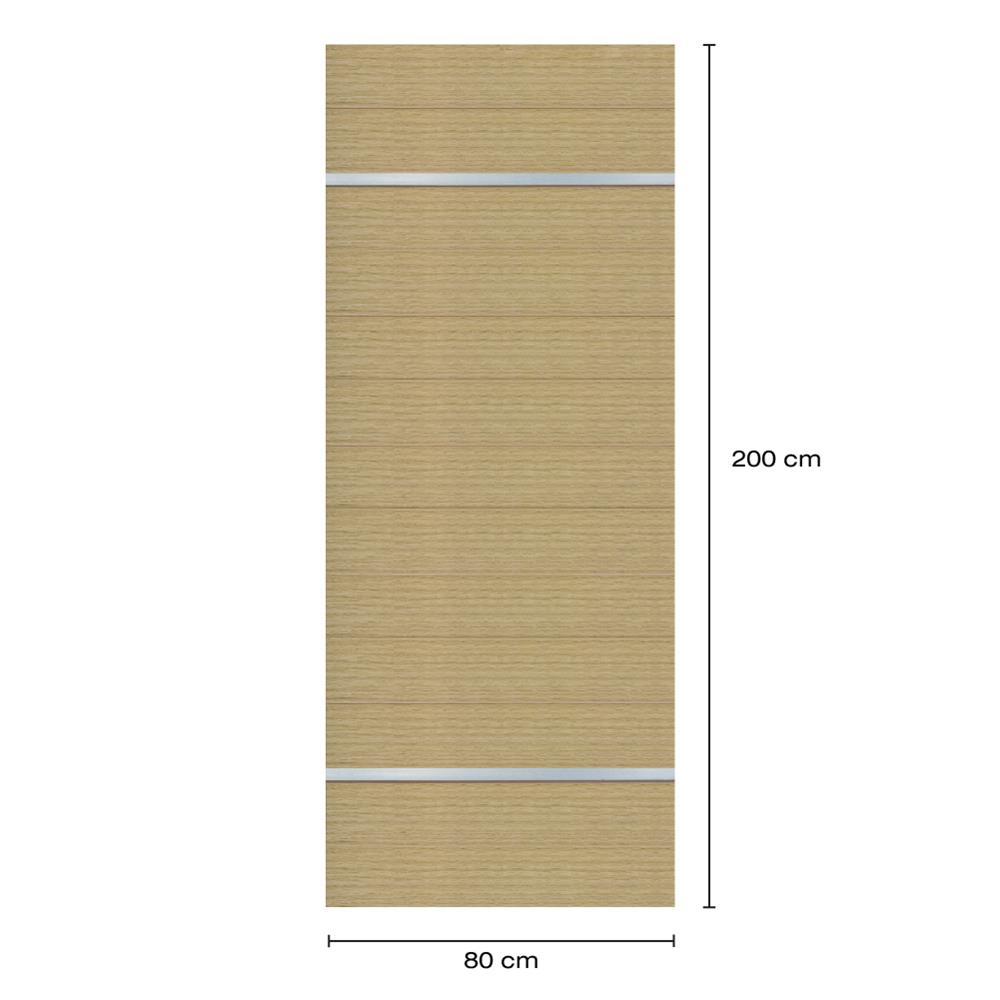 ประตูภายในโพลีสไตรีน ไม่เจาะลูกบิด LINEDEKOR DTD01S 80x200 ซม. สีบีชด้าน