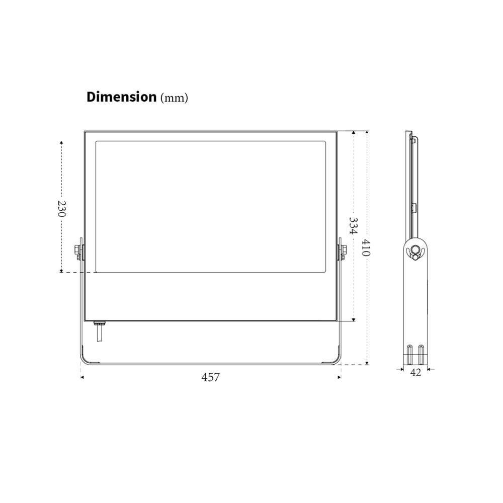 สปอตไลท์ภายนอก LED SHINING S-FD30065B-2 300 วัตต์ DAYLIGHT