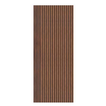 ประตูภายในโพลีสไตรีน ไม่เจาะลูกบิด LINEDEKOR VETICAL 90x200 ซม. สีโรสวู้ด_0