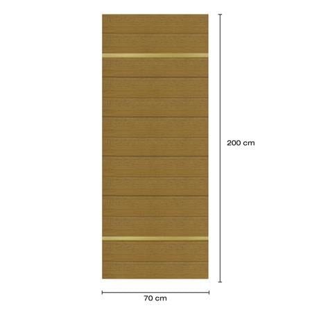 ประตูภายในโพลีสไตรีน ไม่เจาะลูกบิด LINEDEKOR DTD01G 70x200 ซม. สีสักด้าน_4