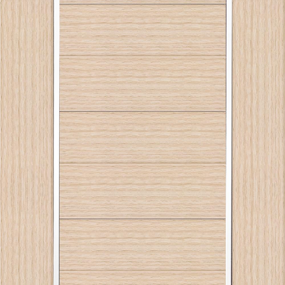 ประตูภายในโพลีสไตรีน ไม่เจาะลูกบิด LINEDEKOR DTD02S 80x200 ซม. สีบีชด้าน