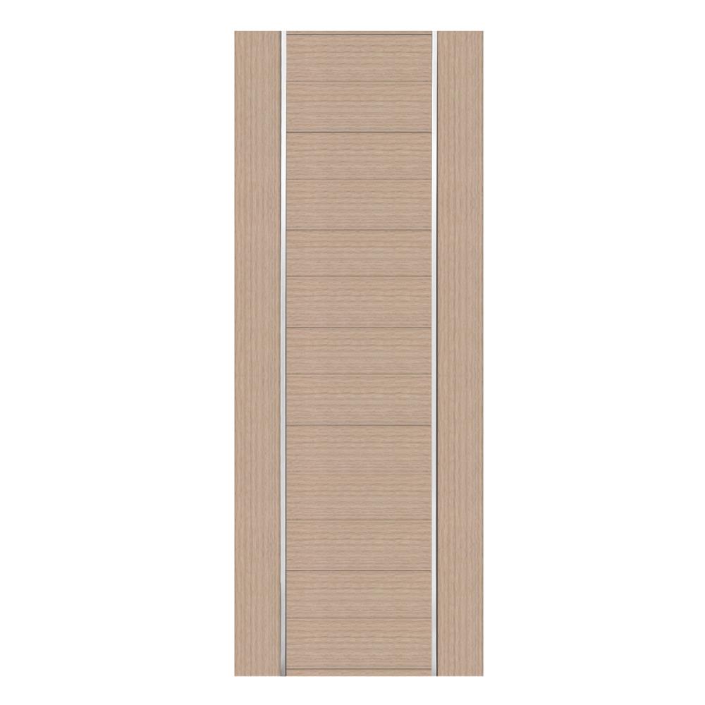 ประตูภายในโพลีสไตรีน ไม่เจาะลูกบิด LINEDEKOR DTD02S 70x200 ซม. สีบีชด้าน