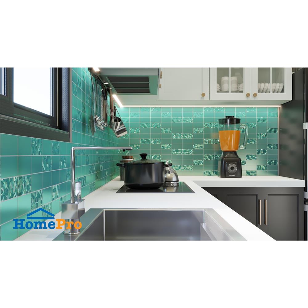 โมเสคแก้ว 30x30 ซม. GLASCERA กรีน ไลท์ 3