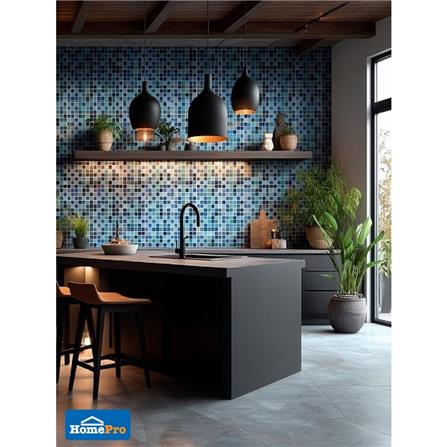 โมเสคแก้ว 30x30 ซม. GLASCERA เพนตา อาร์เรซิเฟ่ บลู_5