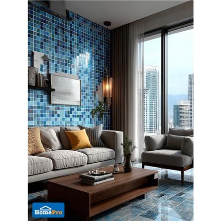 โมเสคแก้ว 30x30 ซม. GLASCERA เพนตา ฟอเรส บลู_5
