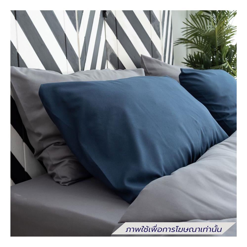 ชุดผ้าปูที่นอน 6 ฟุต (ชุด 6 ชิ้น) SANTA BEDDING สี DARK GREY/NAVY BLUE