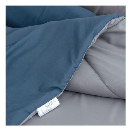 ชุดผ้าปูที่นอน 6 ฟุต (ชุด 6 ชิ้น) SANTA BEDDING สี DARK GREY/NAVY BLUE_3
