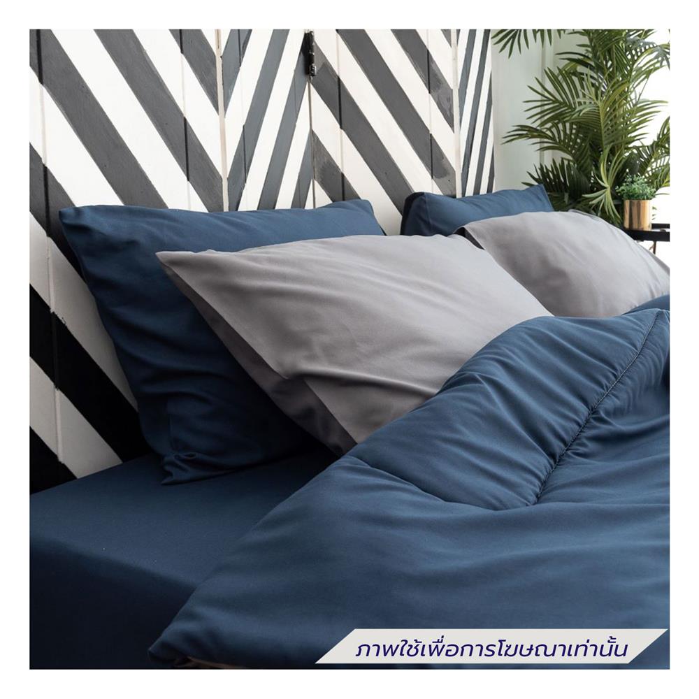 ชุดผ้าปูที่นอน 6 ฟุต (ชุด 6 ชิ้น) SANTA BEDDING สี NAVY BLUE/DARK GREY