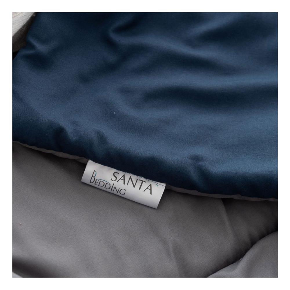 ชุดผ้าปูที่นอน 6 ฟุต (ชุด 6 ชิ้น) SANTA BEDDING สี NAVY BLUE/DARK GREY
