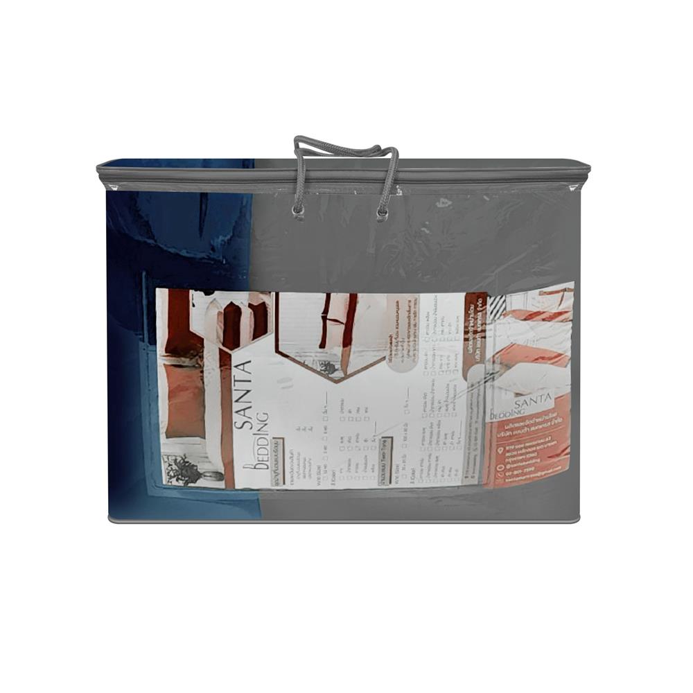 ชุดผ้าปูที่นอน 6 ฟุต (ชุด 6 ชิ้น) SANTA BEDDING สี NAVY BLUE/DARK GREY
