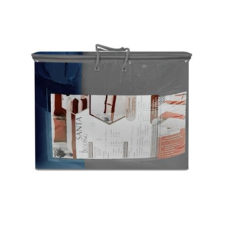 ชุดผ้าปูที่นอน 6 ฟุต (ชุด 6 ชิ้น) SANTA BEDDING สี NAVY BLUE/DARK GREY_6