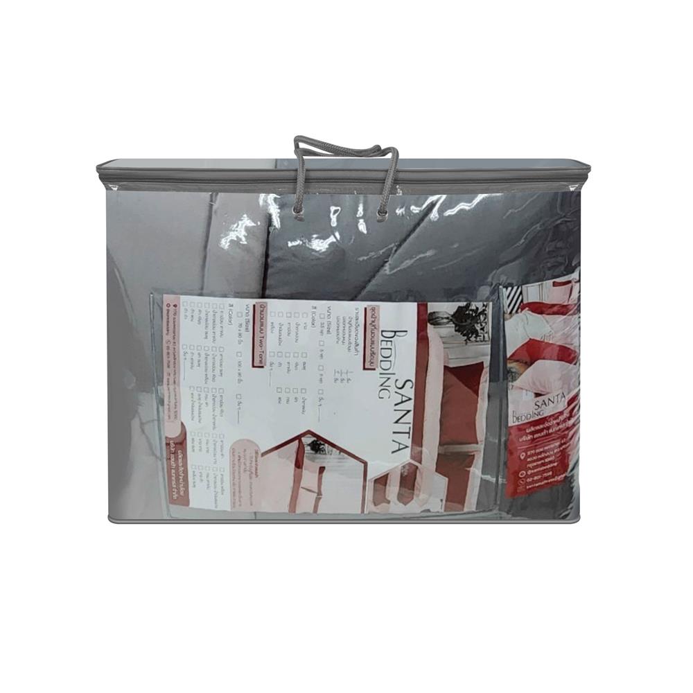 ชุดผ้าปูที่นอน 3.5 ฟุต (ชุด 4 ชิ้น) SANTA BEDDING สี LIGHT GREY/DARK GREY