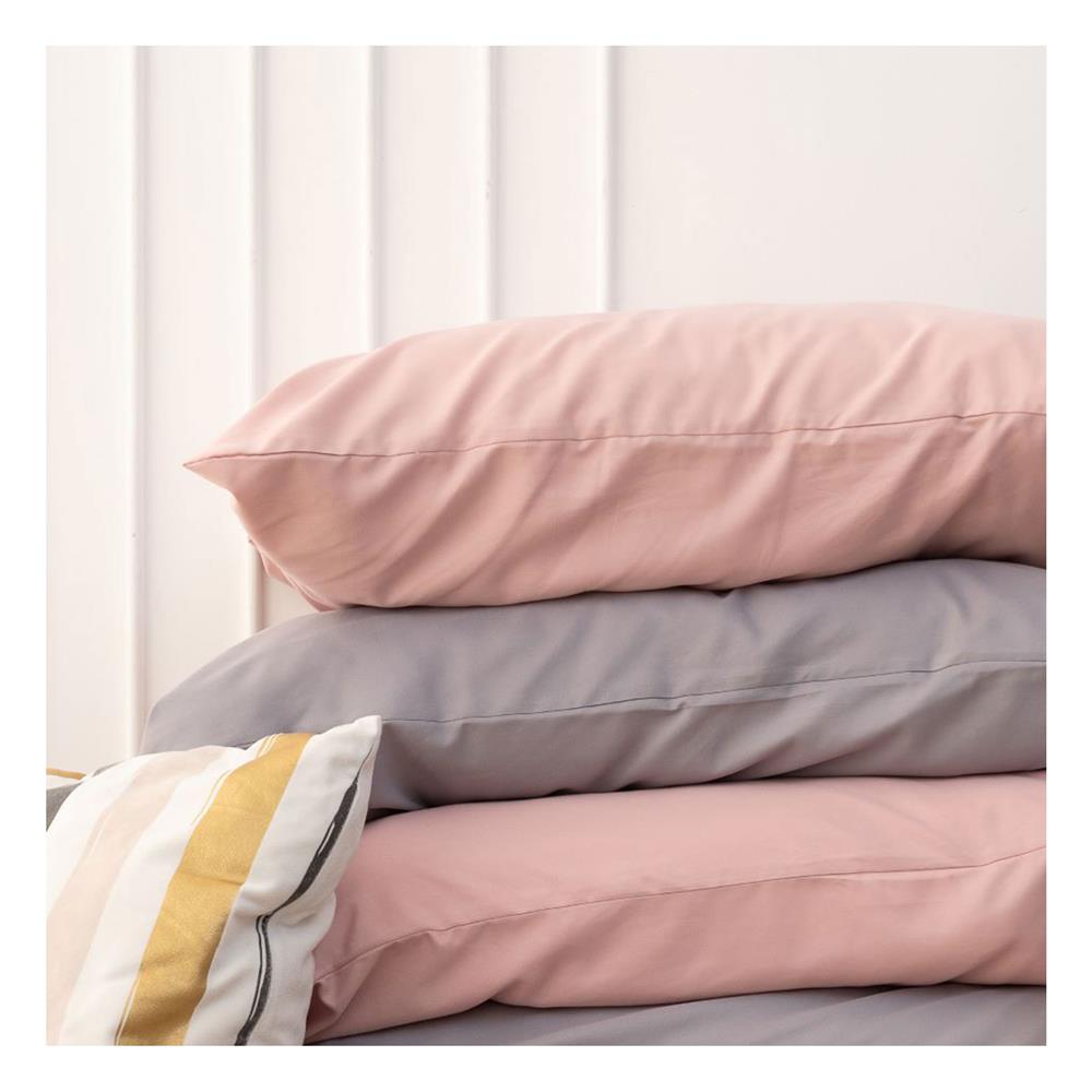 ชุดผ้าปูที่นอน 6 ฟุต (ชุด 6 ชิ้น) SANTA BEDDING สี PINK/LIGHT GREY