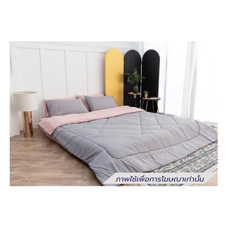 ชุดผ้าปูที่นอน 6 ฟุต (ชุด 6 ชิ้น) SANTA BEDDING สี PINK/LIGHT GREY_1