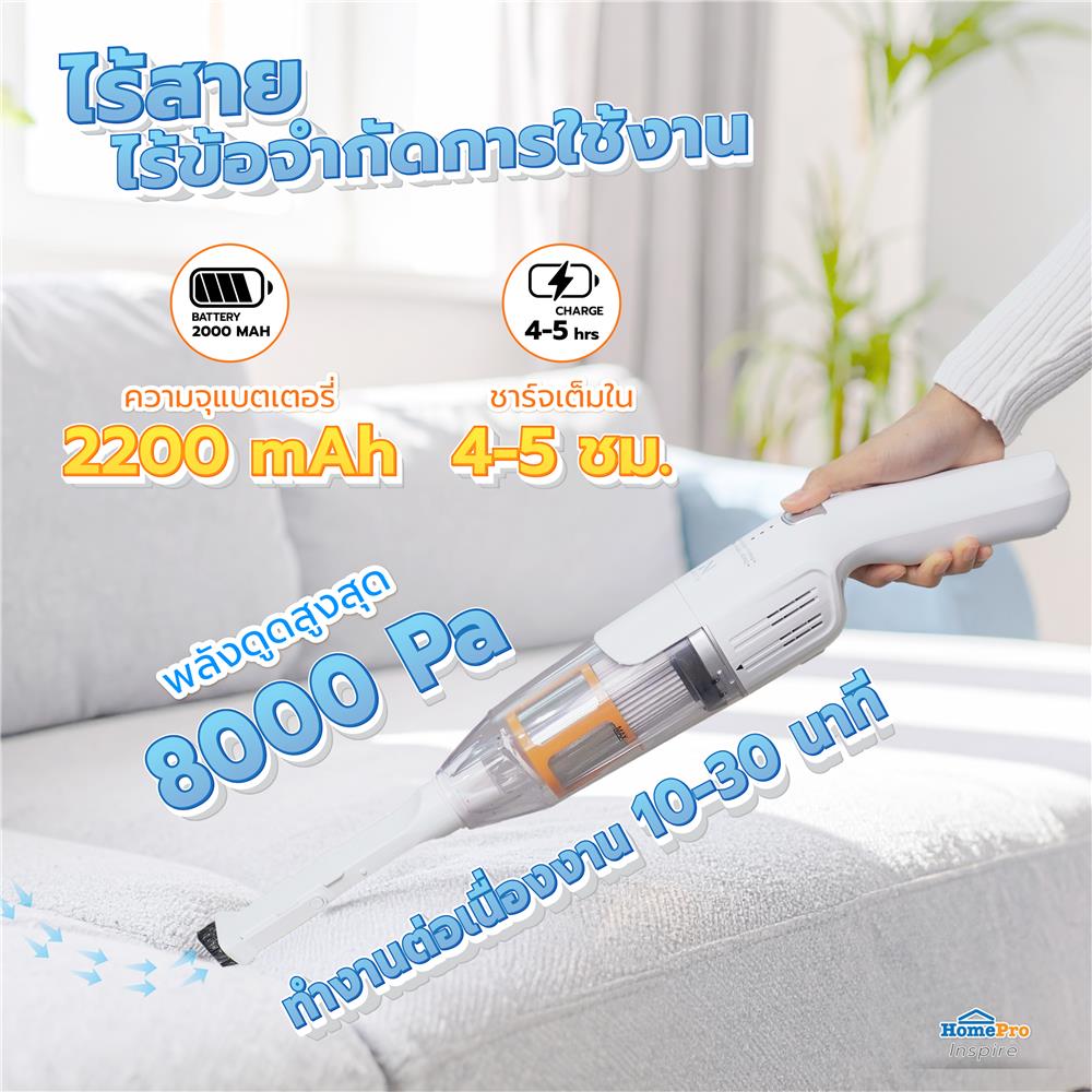 เครื่องดูดฝุ่นแบบมือจับ NIKITO NK-HHV02 สีขาว