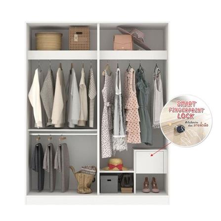 ชุดห้องนอน 6 ฟุต KONCEPT MONETA 59060639 สีขาว_3