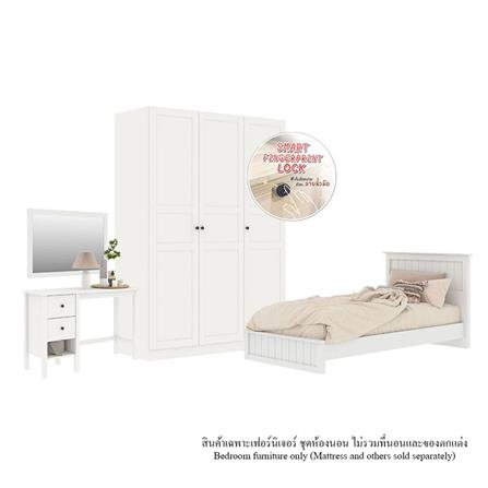 ชุดห้องนอน 3.5 ฟุต KONCEPT MONETA 59060634 สีขาว_0
