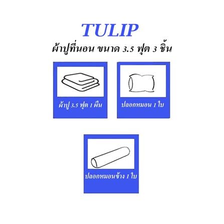 ชุดผ้าปูที่นอน 3.5 ฟุต (ชุด 3 ชิ้น) TULIP BEAR 60113-DLD041_4