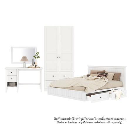 ชุดห้องนอน 6 ฟุต KONCEPT MONETA 59061994 สีขาว_0